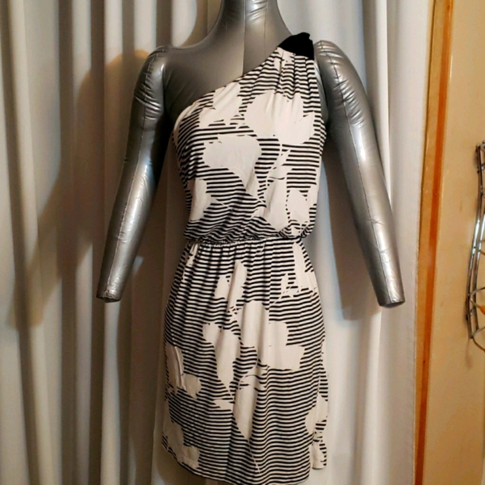 Stripe/floral sun dress jersey material